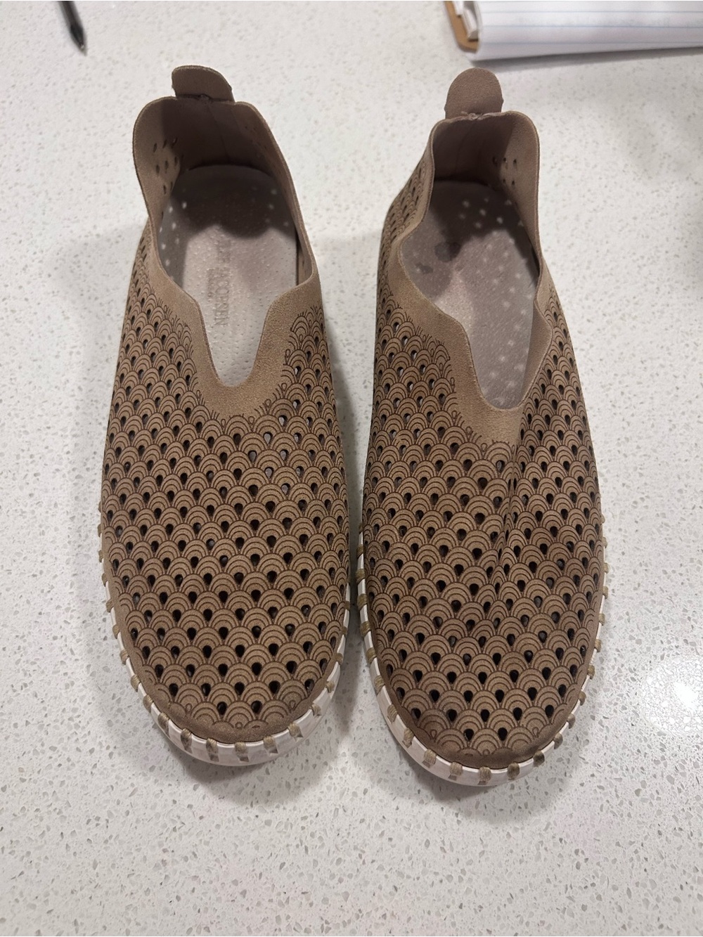 Ilse Jacobsen Taupe Suede Hornbæk Tulip 139 shoes